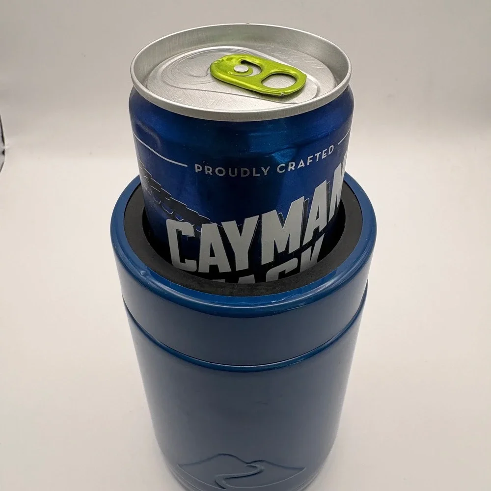 Ozark Trail Insulated Can Cooler Navy Narrow Stainless Steel Keeps Drinks‎ Cold